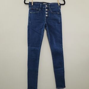 NWOT Express Dark Blue Skinny Jeans